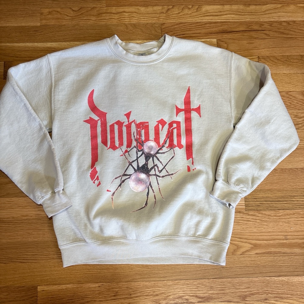 Doja Cat The Scarlet Tour Crewneck Cream Sz Medium